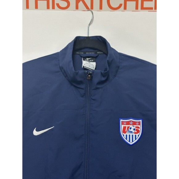Nike USA National Team Soccer Jacket  Womens  XL Navy Football Training Fleece - Picture 3 of 16